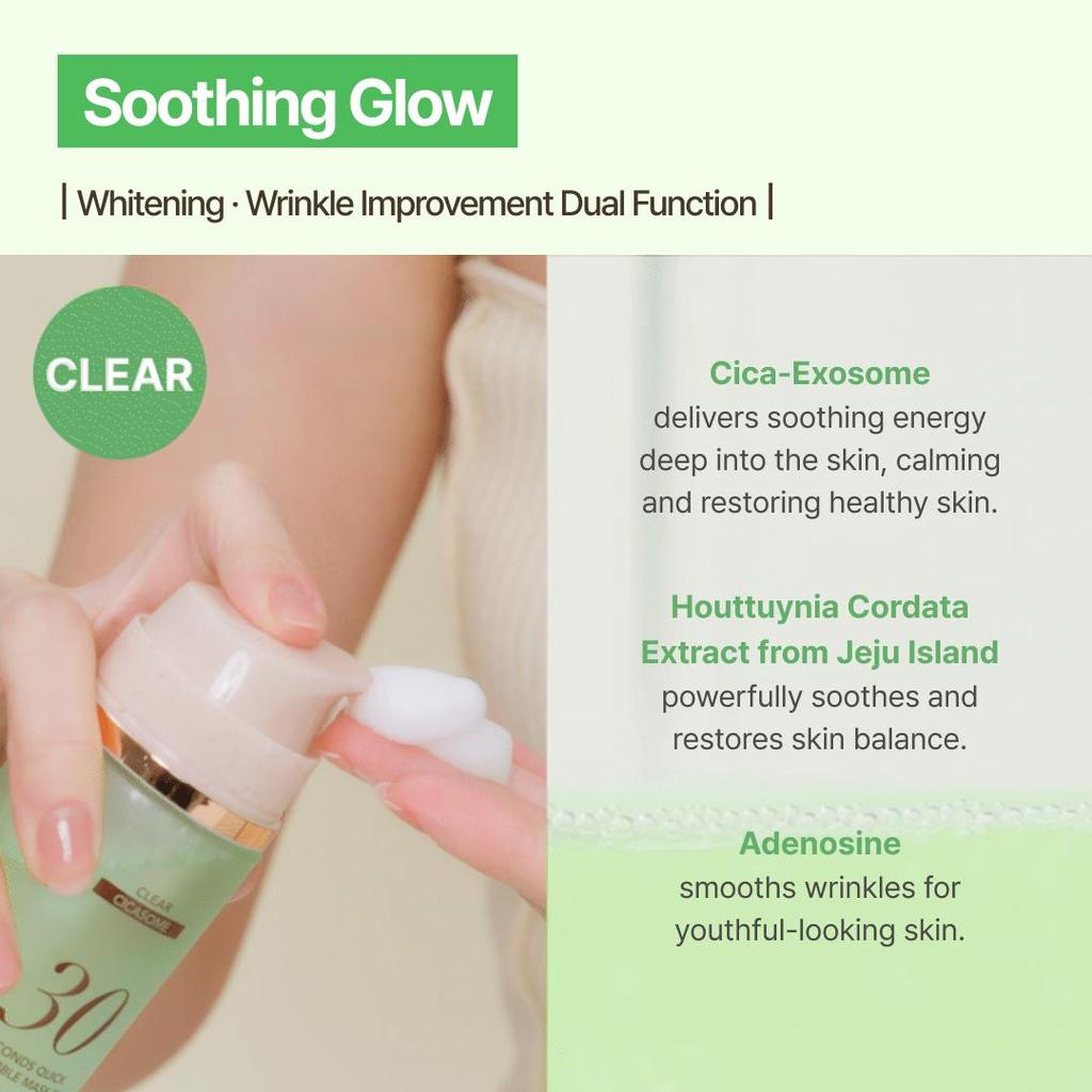 Menokin 30 Seconds Quick Bubble Mask (TRIO SET) 2 Sets To Choose, Korean Glass Skin Facial Mask