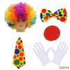 Roleplay Joker Outfit With Clown Nose And Wig Set For Cosplay Costume Events