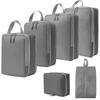 Compression Travel Storage Set: Washable Organizer for Cosmetics, Shoes, and Clothes
