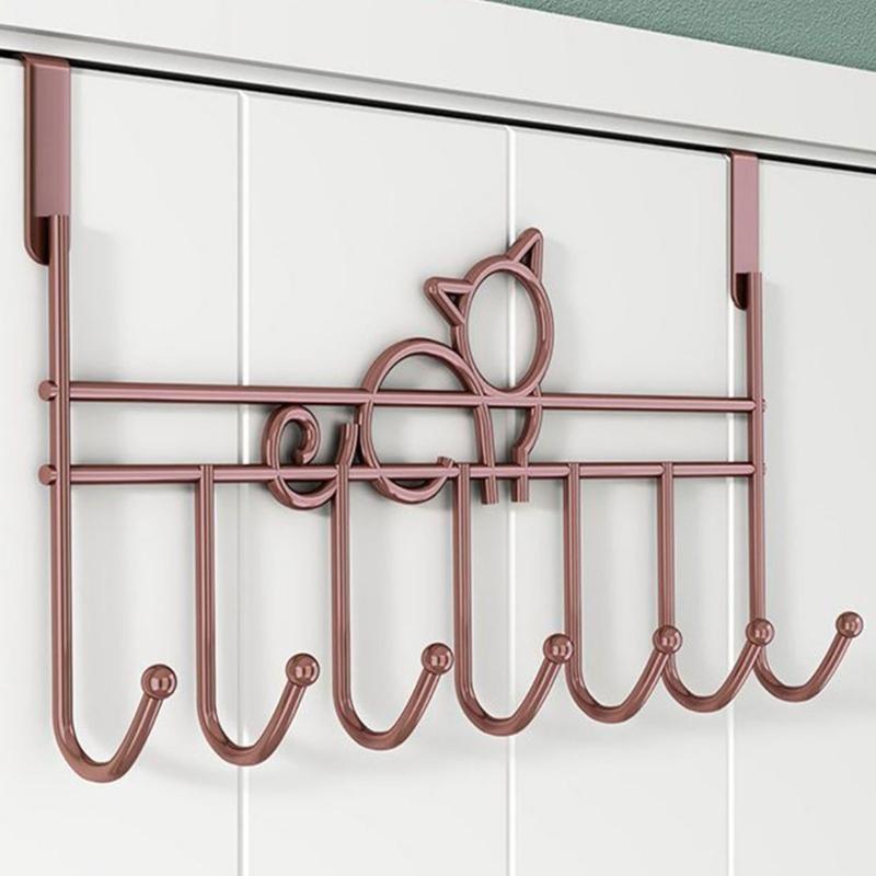 652F Sturdy No Drilling Cats Themed Hook for Hanging Small Items Living Spaces
