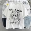 Womens Anime Y2k Oversized T-shirt Print Kawaii Clothing Japanese Graphic Streetwear T Shirt Harajuku Grunge Tops
