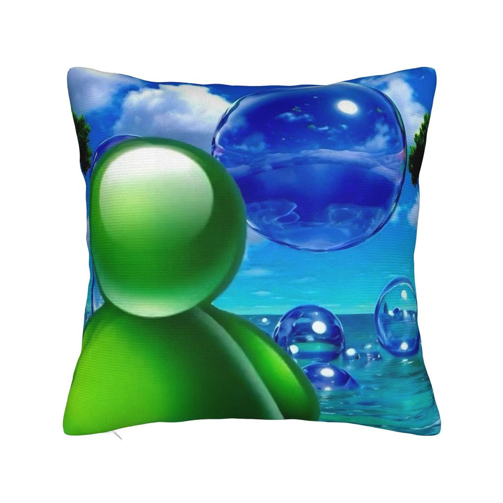 Fish Meme Frutiger Aero Square Pillow Cases Cushion Covers Fashion Polyester Decorative Pillowcover for Sofa