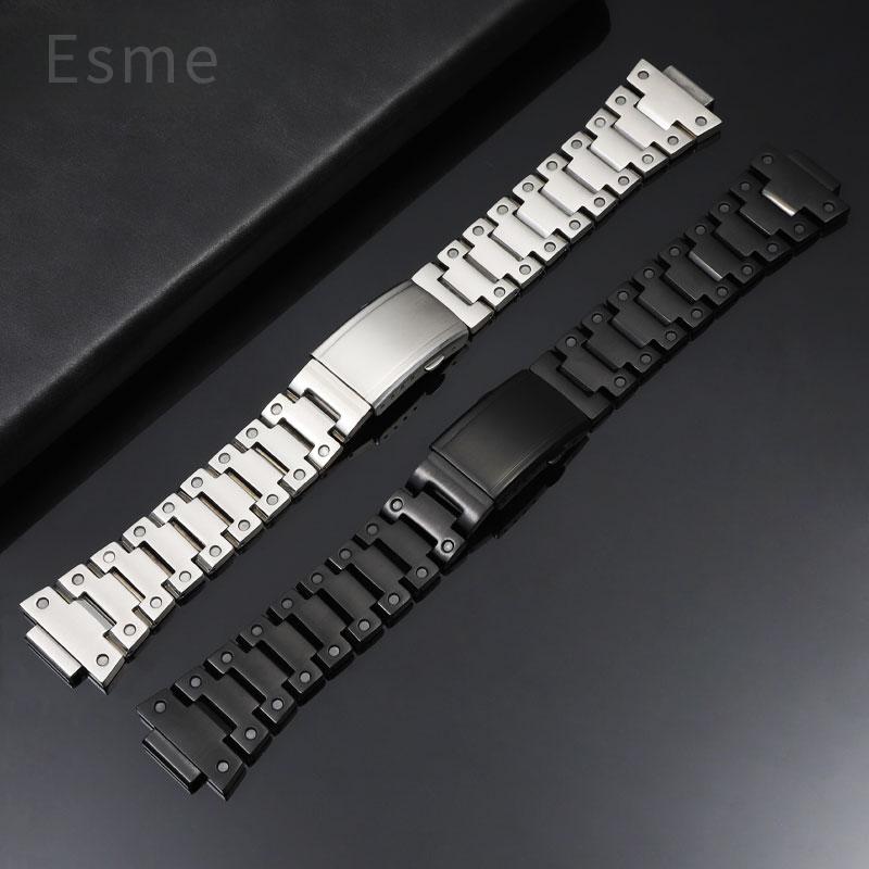 For Casio EFB-680/ECB-10YD Watchband Steel Bracelet Convex Interface Stainless Steel Watch Strap Men's Watch Accessories 14x26mm