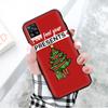 Black Case for Xiaomi Redmi 13C Note 9 iPhone XR 7 8 14 15 11 12 13 X XS Pro Max Samsung A25 S23 S24 FE Ultra Plus Christmas Elements