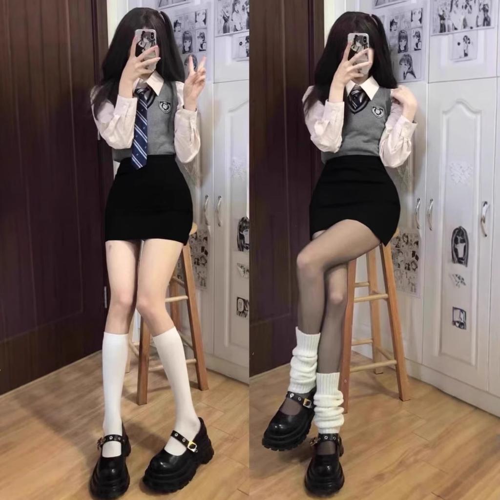 XS Kurzer Rock für zierliche Figuren Streckender und formender Effekt XXS Extra Kleine Größe Eng anliegender Bleistiftrock Herbst Winter College-Stil