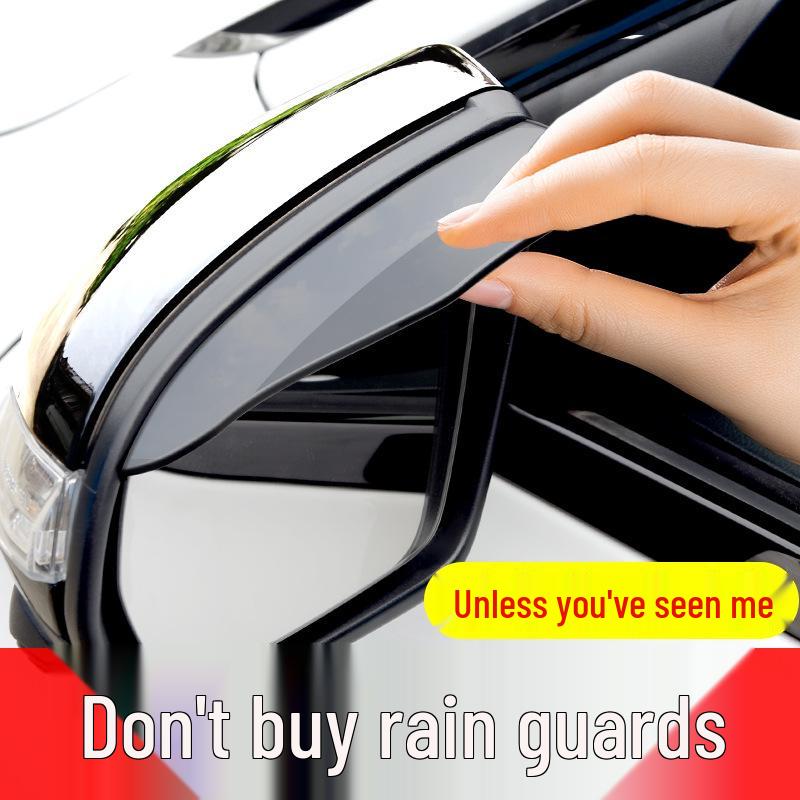 Universal Car Rearview Mirror and Window Rain/Sun Visor - Widened Rainproof Shield