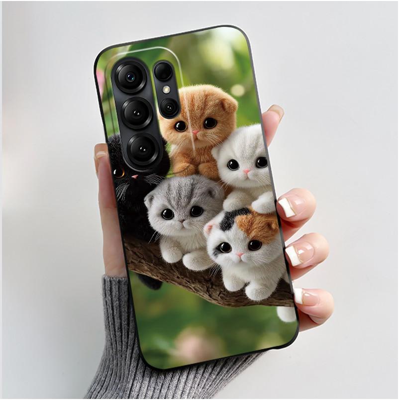 Anti-scratch Phone Case For Doogee Note 56X/56X Pro Casing Soft Silicone Beautiful Brightly Colored Sunflowe Pattern Black Cover