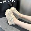 Thick-soled heightening sandals women's summer new hollowed muffin bottom hole shoes bag head soft-soled women's sandals