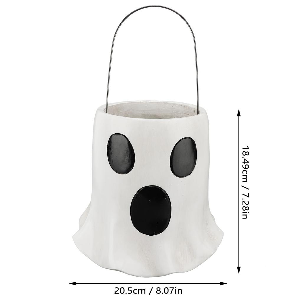Halloween Eimer Vase Dekoration Multifunktionaler Blumentopf Pflanztopf Pflanzgefäß für Eingang Kaminsims Halloween-Themen Ornament