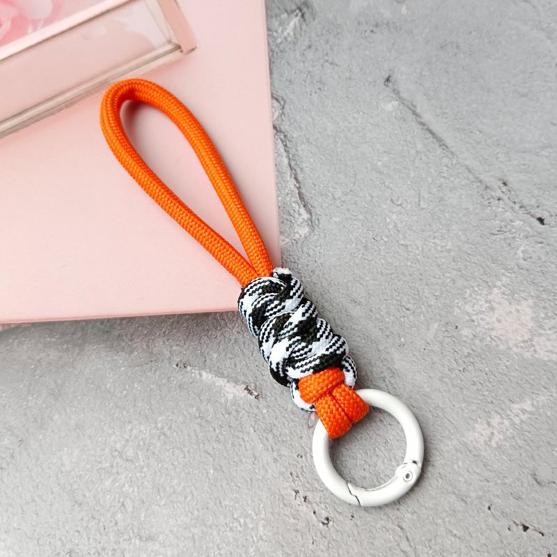 Color-Block Knotted Detachable Phone & Keychain Lanyard