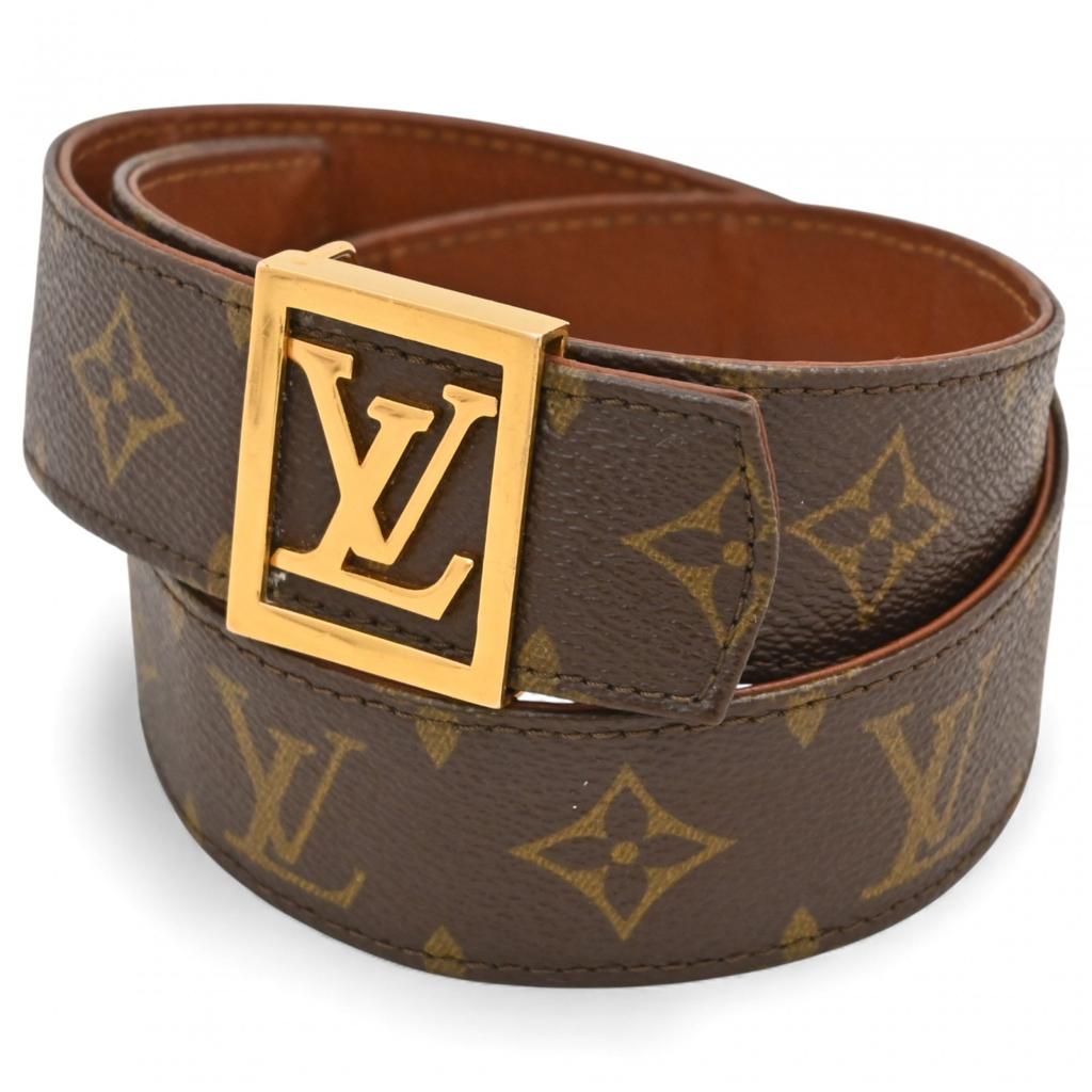 Auth LOUIS VUITTON Monogram Ceinture Belt Vintage Lv6507gh