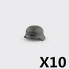 US Soviet British Soldier Figures Helmet M1ssh40 M3 Beret Military Accessories Building Blocks Toys For Children J004
