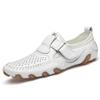 Fashion Genuine Leather Men Casual Shoes Handmade Italian Soft Hollow Out Leather Shoe for Men Breathable Summer Driving Shoes Zapatos