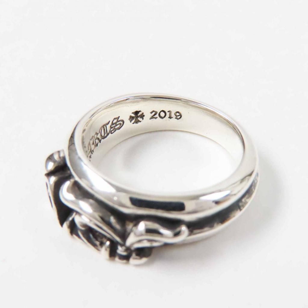Excellent CHROME HEARTS Ring Half Classic Dagger Ring Silver SV925 Women Used