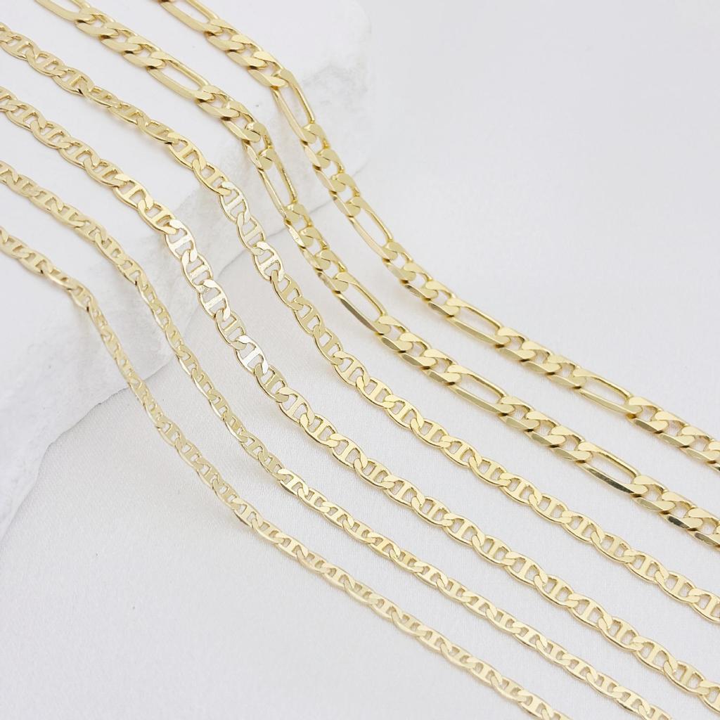 14K Gold Filled Figaro Chain - European & American Style Necklace Accessory