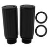 Oil Cap Plugs 2pcs/set Black Plastic Thread Breathing Nozzle