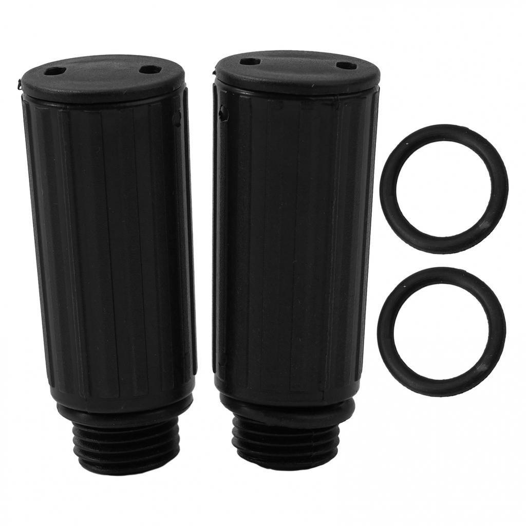 Oil Cap Plugs 2pcs/set Black Plastic Thread Breathing Nozzle