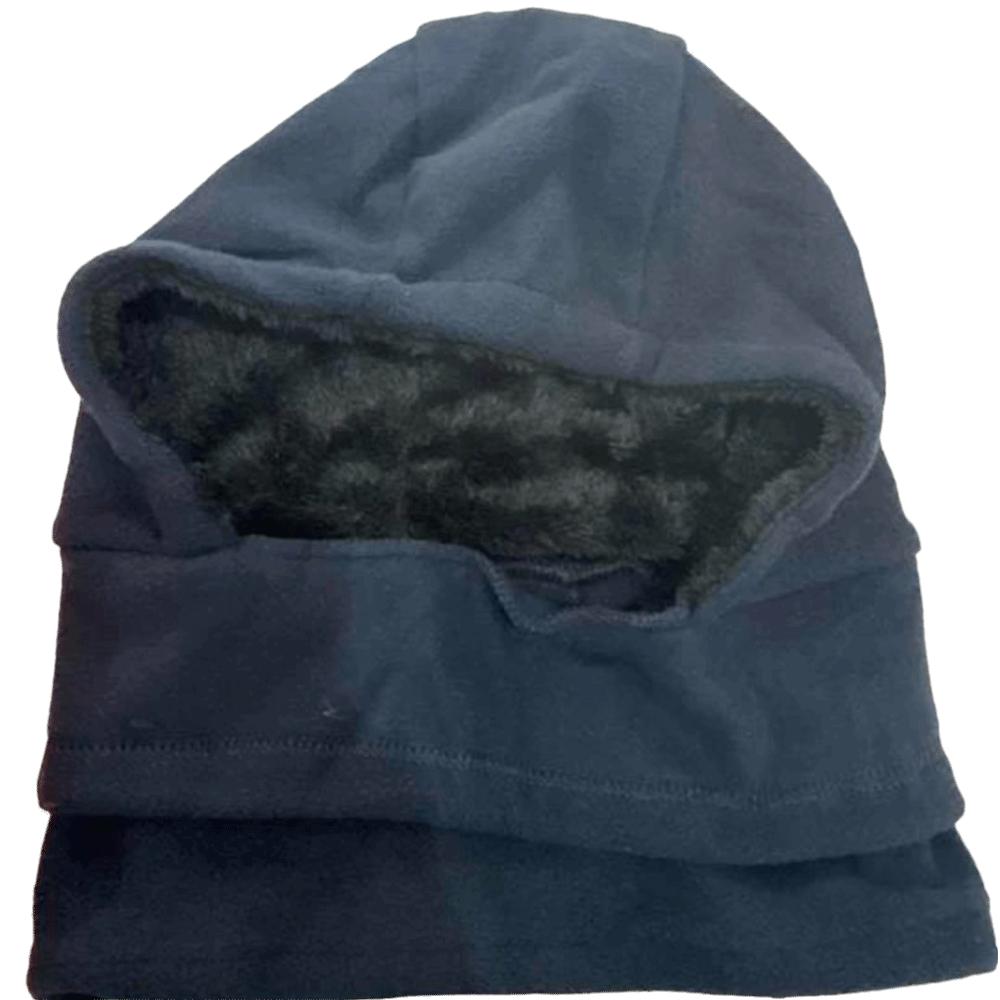 

Thick Warm Beanie Hat Warm Full Face Mask Simple Snow Ski Riding Earflap Cap Female темно-синий