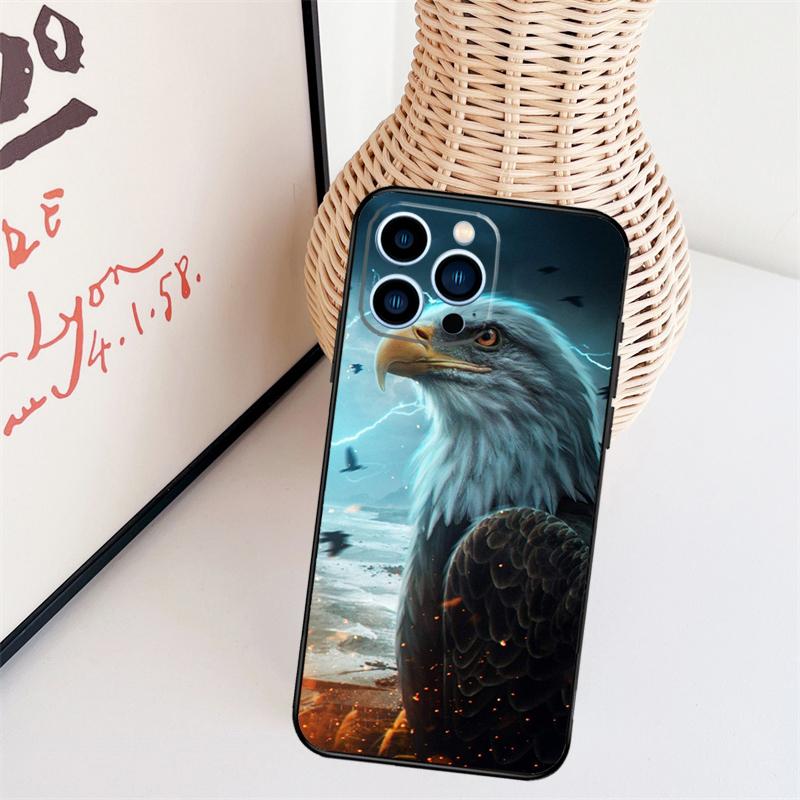 Eagle Hawk Bird Animal Phone Case For iPhone 16 Pro Max 15 14 13 11 12 17 Pro Max mini 15 16 Plus 16e 17 Air Cover