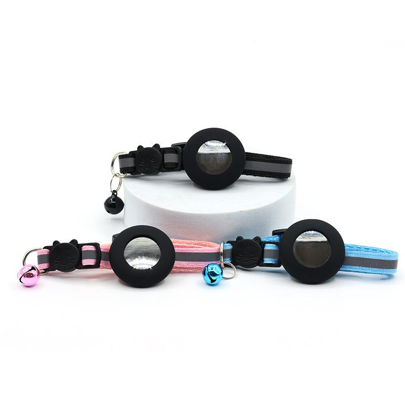 Collare per gatto anti-smarrimento, Tracker adatto, Accessorio collare per gatto da collo, Collare in silicone, Collare di posizionamento per animali domestici