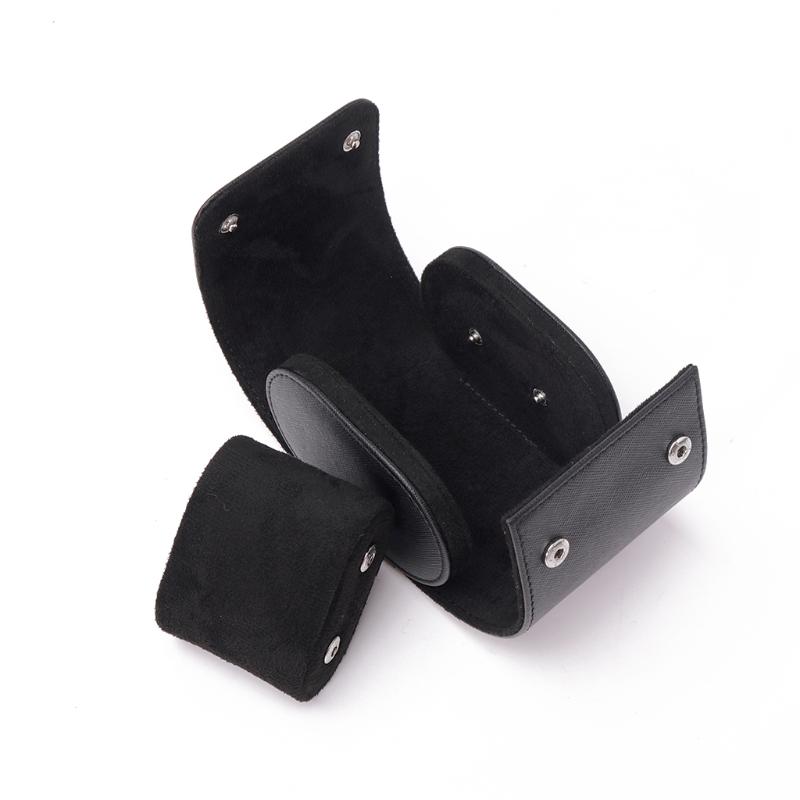 

Чехол для часов для мужчин - Дорожный чехол-свертка для часов - Органайзер для хранения и дисплей Черные чехлы-свертки для часов 1