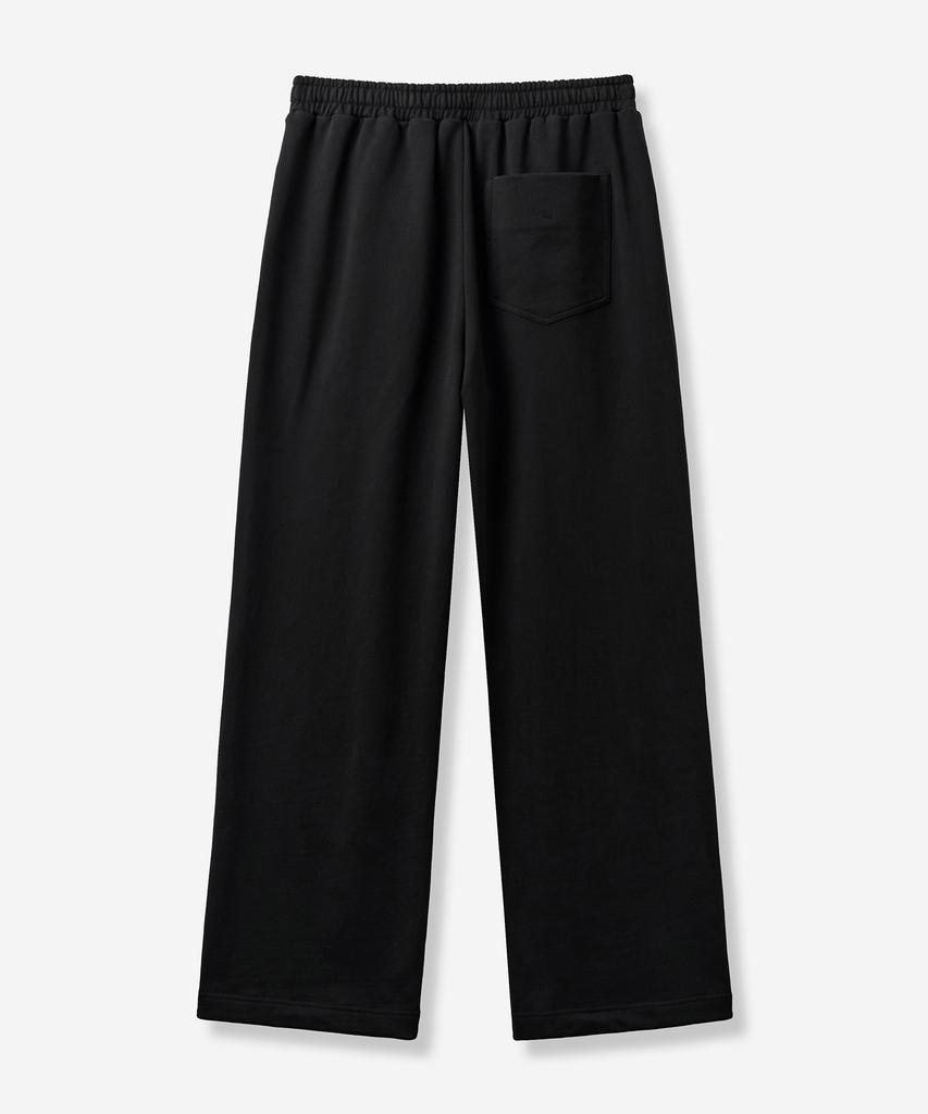 SATUR One-Pleat Sweatpants Black