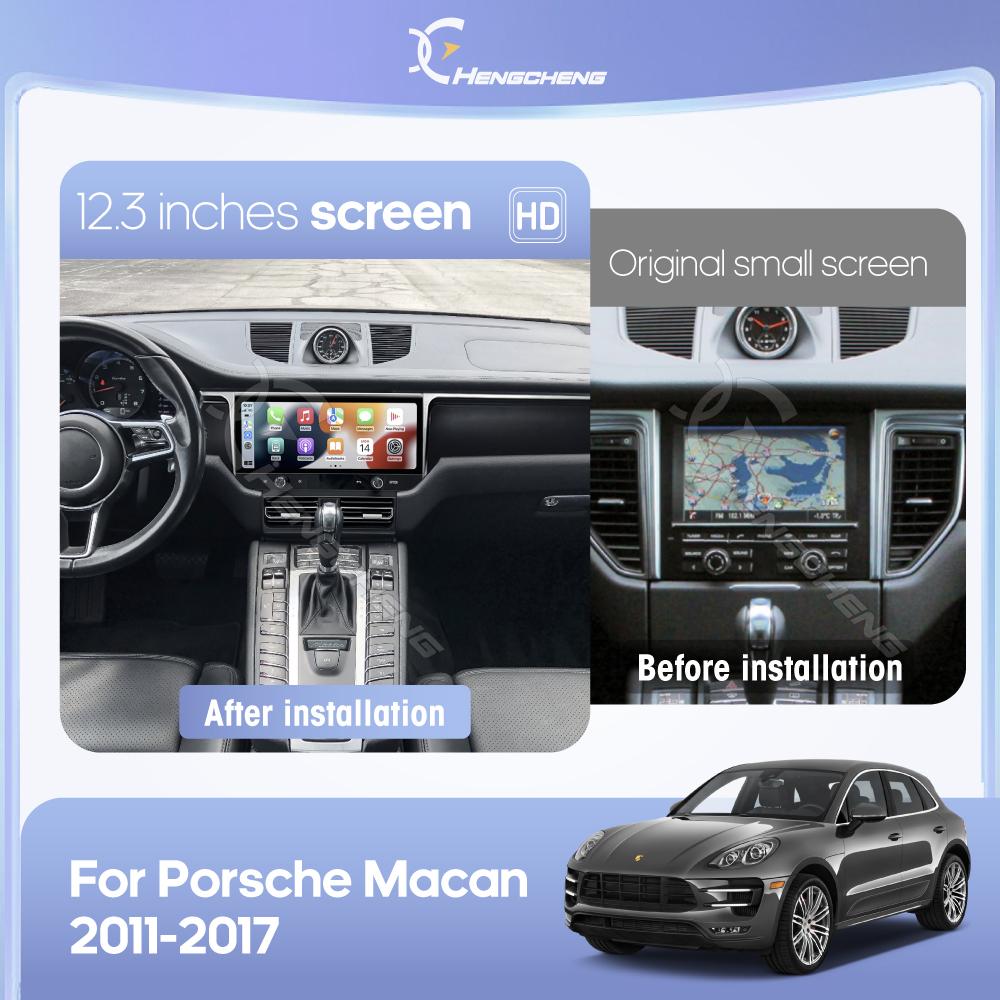 12.3" For Porsche Macan 2014-2017 Car Multimedia Video Player GPS Navigation Radio Android13 8+128G 8Core CarPlay 4G 360Camera