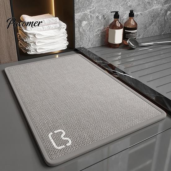 Practical Floor Mat Minimalist Bathroom Rug, Absorbent Non-Slip Mat, Rectangular Door Daily Maintenance Rug for Home Entrance Bedroom Living