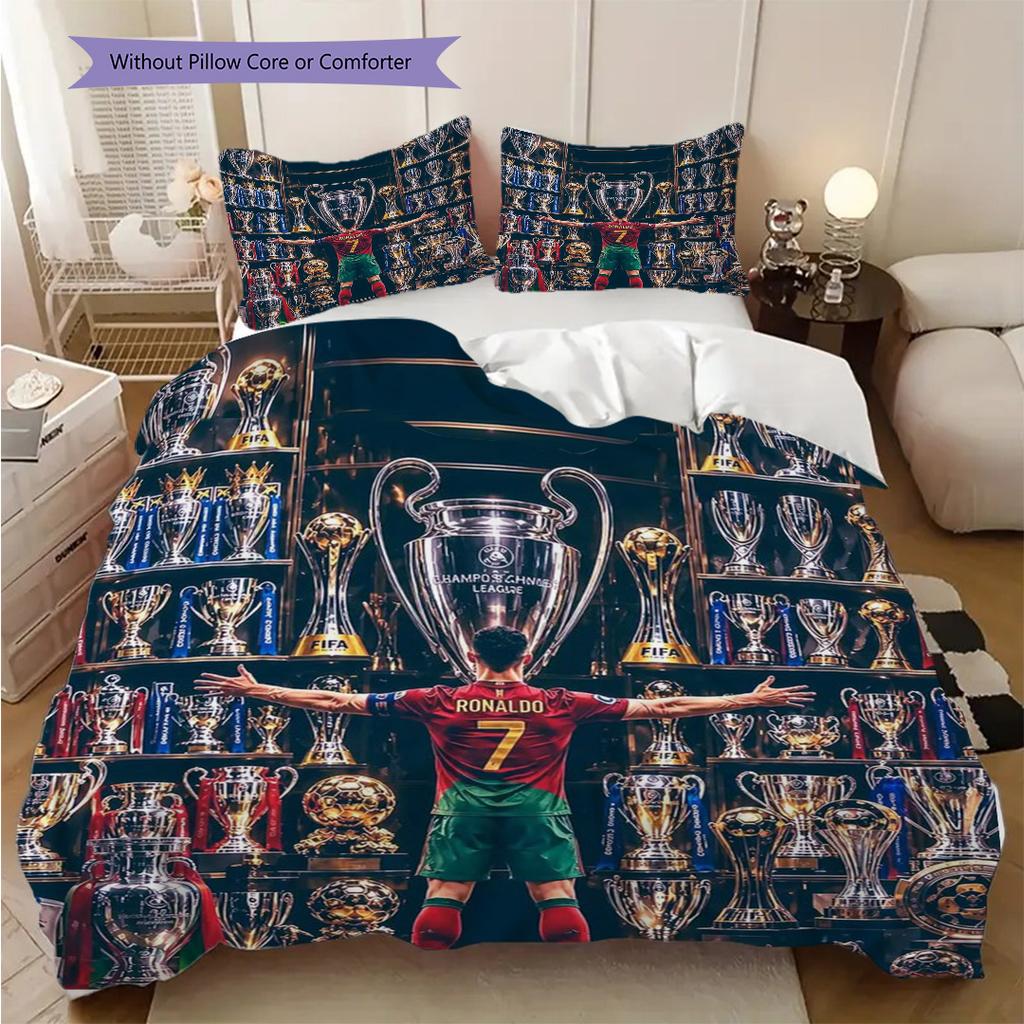 Cristiano Ronaldo Champions Legacy Glory Triumph Threepiece Set Without Core 1 Duvet Cover 2 Pillowcase Without Core Duvet Cover And Pillowcase