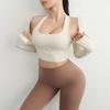 Long Sleeve Workout T-Shirt Slim Chest Girls Sports Top Women Yoga Shirts  Gym Fitness