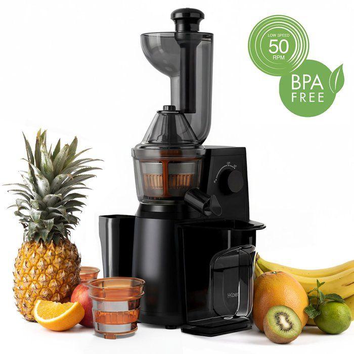 Extracteur de jus extra lent vitamin+ - HKoeNIG - GSX24 - 400 W - 1 L - Noir