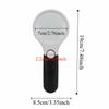 10X 45X Magnification Lighted Magnifying Glass Double Lens with LED Light Pocket Magnifying Glass Acrylic and Glass Portable