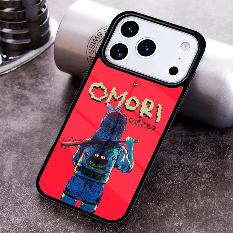 Omori Mewo Cat fanart Phone Case for iPhone 17 16 15 Pro Max Air 14 13 12 11 Plus Shockproof Capa Cover
