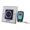 Brushed Stainless Steel Infrared Sensor Exit Switch - Concealed Mount, Contactless Button