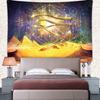 SHRAPHY Egyptian Horus Eye Tapestry Wall Hanging Egyptian Pyramids Wall Tapestry Starry Sky Tapestries Wall Art Wall Blanket for Bedroom Home Decor