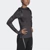 Adidas X Stella McCartney Collaboration Run Comfortable Soft Long Sleeve Hoodie Women Hoodies Gray EI0837