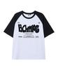 BORN CHAMPS [5 Colors] Bold Motion Oversized Raglan Short Sleeve T-Shirt B25St87