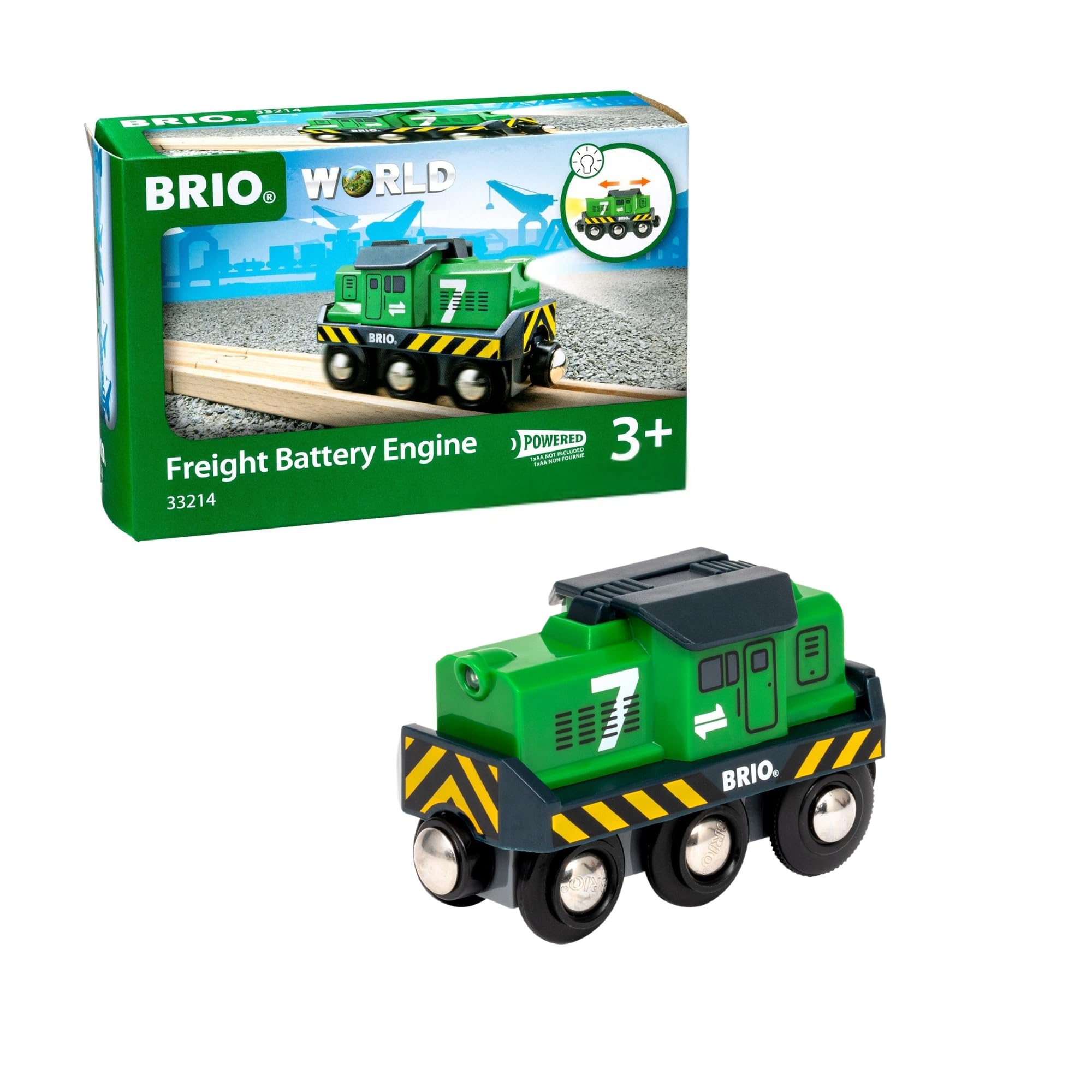 

BRIO Power Cargo Engine for ages 3 and Wooden Gift 33214, up. [Toy, Toy, Locomotive, Car, (Birthday/Christmas)]
