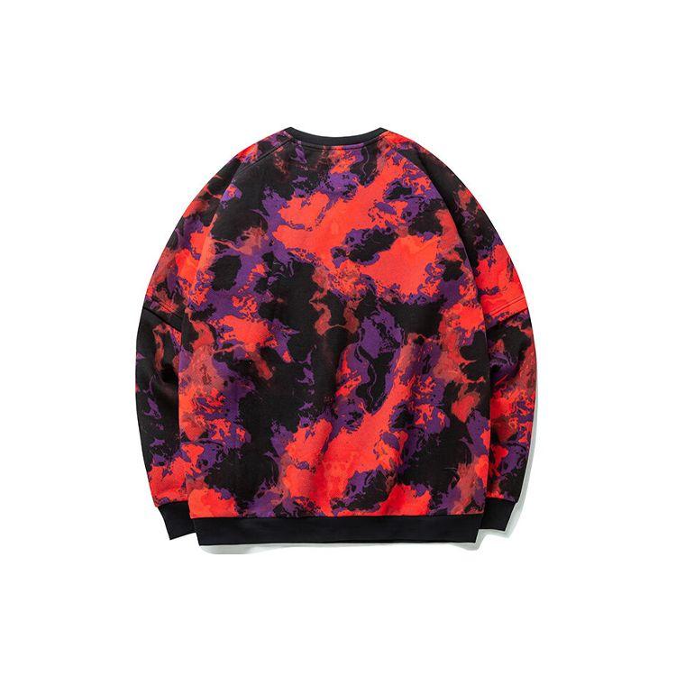 Anta All Over Print Crew Neck Sweatshirt Men Tops Classic-Red 152211733-1