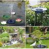Solar Fountain Pump 8 Nozzles Floating Garden Pond Decor Bird Bath Pool Spray No Electricity Needed Outdoor Water Feature