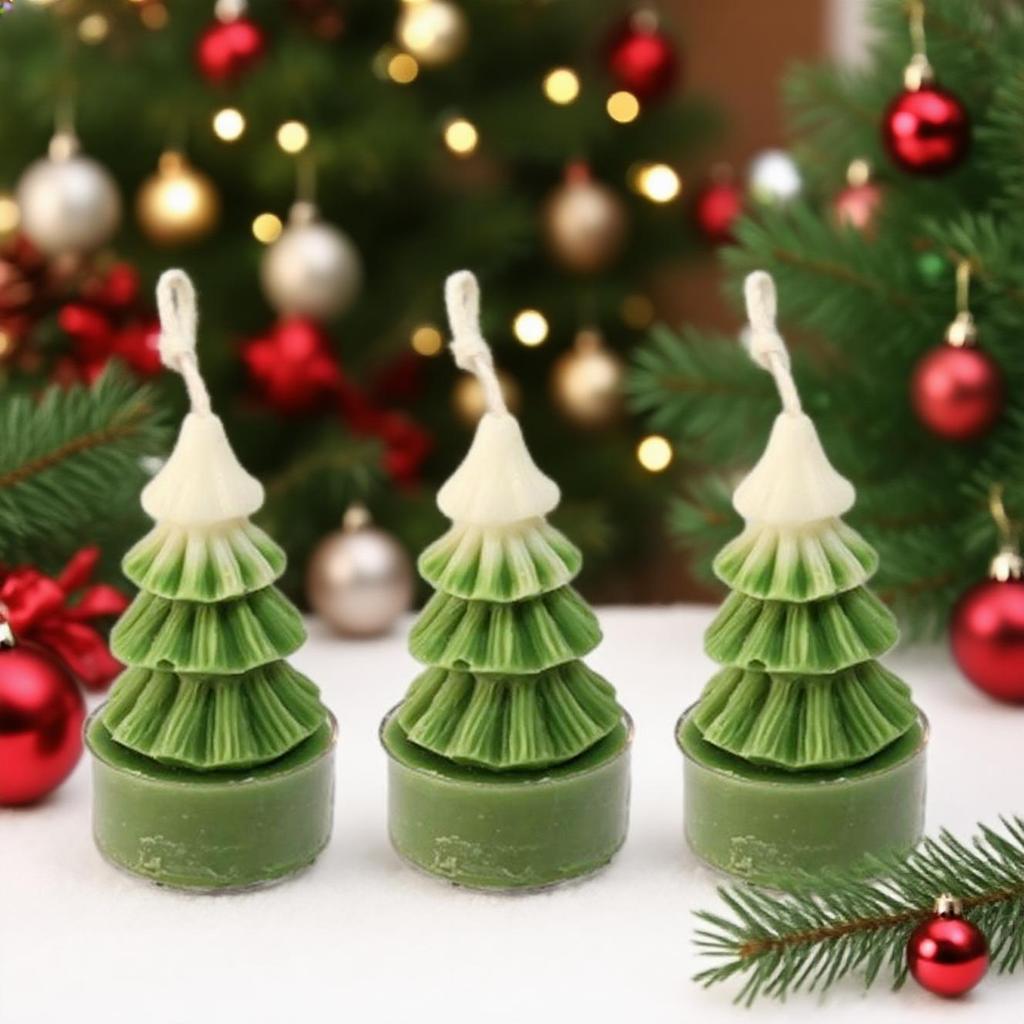 1/3PC Christmas Candles Gingerbread Man Christmas Tree Shape Scented Candles Handmade Aroma Candle Halloween Party Home Supplies