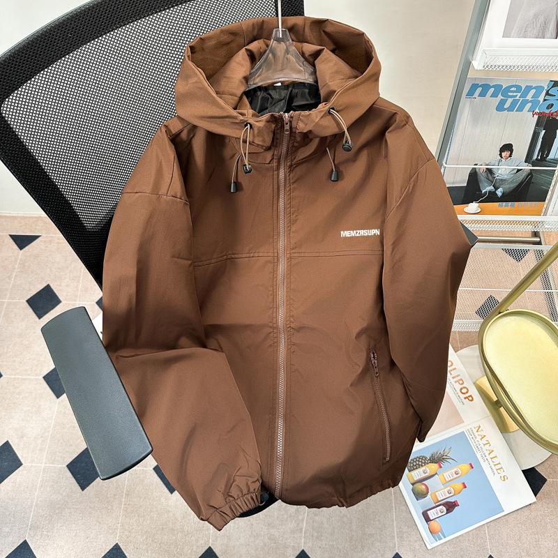 

American casual hooded jacket men s and women s spring and summer 2025 new retro tooling trendy top handsome M