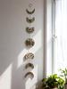 Boho Moon Phase Wall Hanging Decor, Floral Pattern Moon Cycle Art Ornaments, Spiritual Home Decor for Living Room & Bedroom Gift