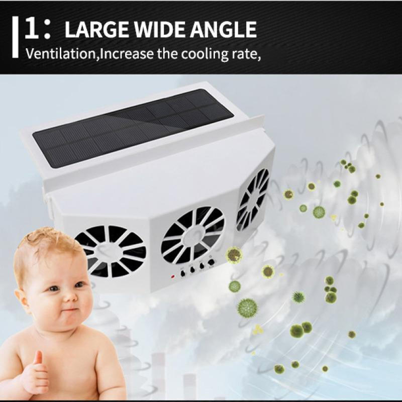 Car Exhaust Fan Solar Car Cooling Fan Circulating Exhaust Fan Car Fan