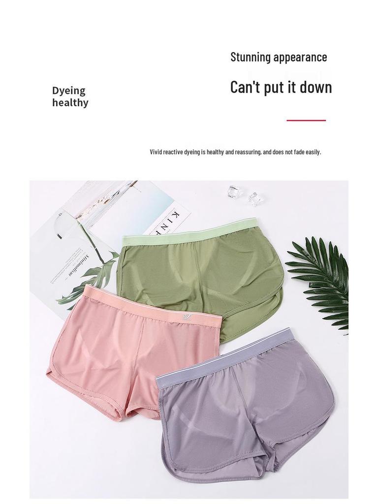 Pánské letní ledové hedvábné síťované A-střihové spánkové slipy - Prodyšné a sexy