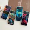 Phone Cover For Samsung Galaxy Z Flip 6 5 4 Case Transparent For Samsung Z Flip 3 Hard PC Foldable Shell Dragonfly Capas Bags