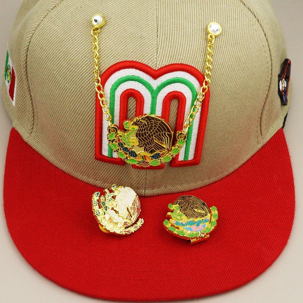 Metal Mexican Enamel Pin Eagle Baking Paint Brooches Funny Era Hat Pins  Decoration