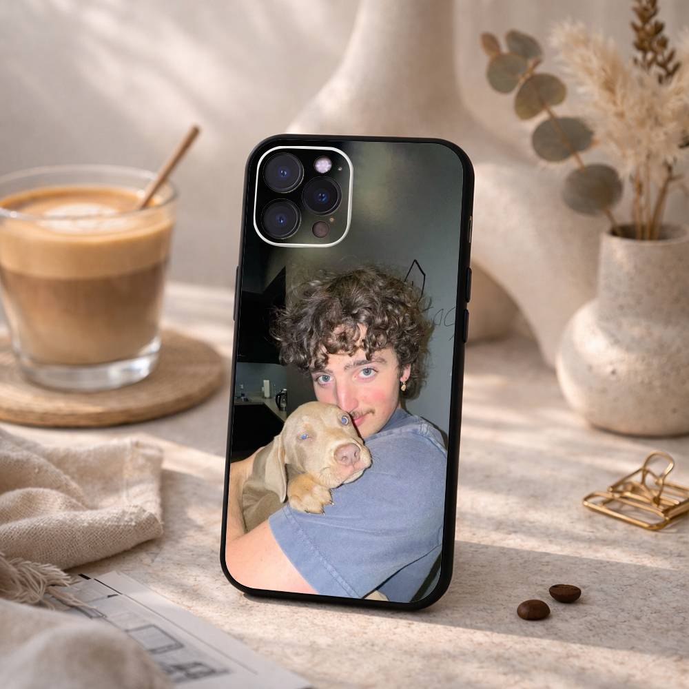 B-Benson American H-Heart Boone Phone Case For iPhone17 16 15 14 13 12 11 Pro Max Plus,5G Soft Black Case