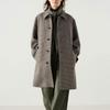 Uniqlo C Series Single Breasted Exquisite Pocket Design Reversible Wool Casual Soft Coat Unisex Coats 470116-35