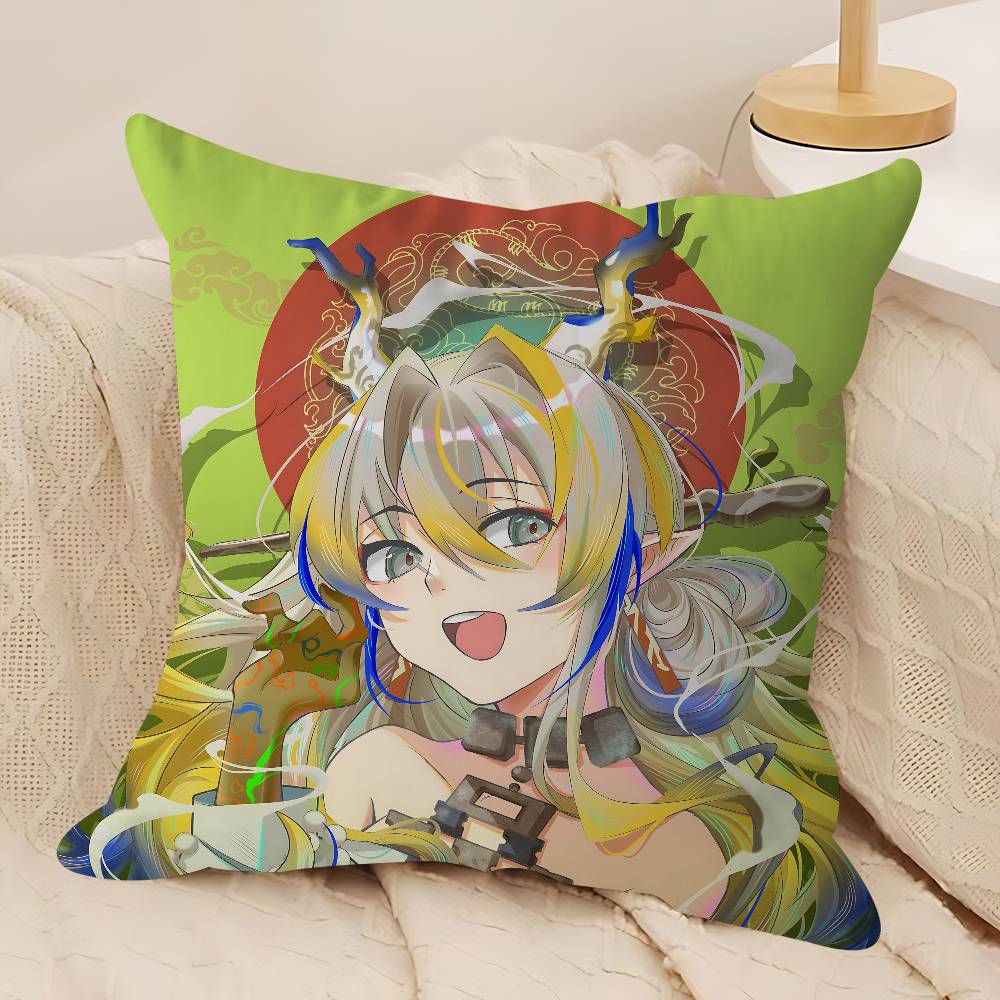 A-Arknights Шу C-Подушка 45*45см Наволочка Чехол для подушки Декоративная наволочка Домашняя наволочка для диванной подушки 12x12Inch